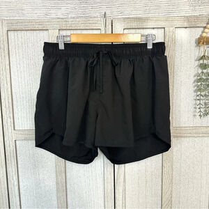 3/$22🩶 Old Navy Active Go-Dry Tie Front Black Shorts Running Walking Plus Sz 1X